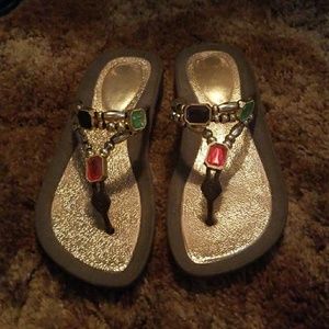 Jeweled Fill Flops
